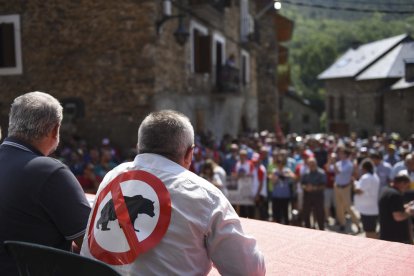 Manifestación en Castanesa el pasado 12 de julio.