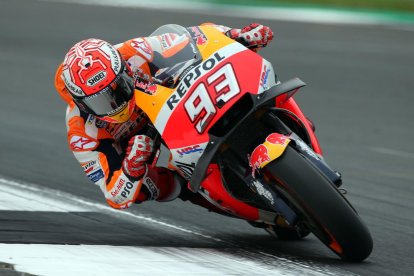 El pilot lleidatà Marc Márquez amb la seua Honda.