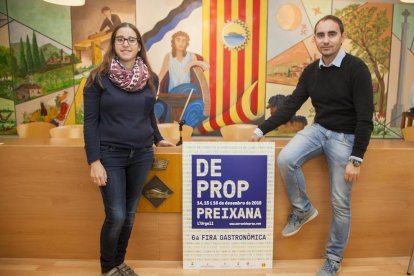 Sandra Heras y Jaume Pané, ayer en la presentación de la feria.