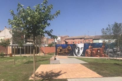 El nuevo parque en el centro urbano de Juneda.