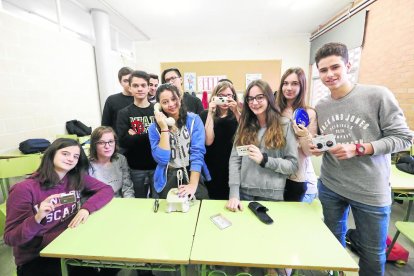 Alumnos del Guindàvols que participaron en la actividad. 