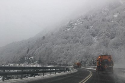 Màquines llevaneu ahir a l’Alta Ribagorça.