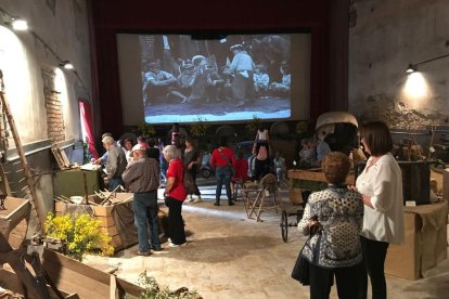 L’antiga sala va acollir l’any passat una projecció d’escenes del món rural.