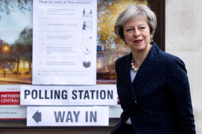 La primera ministra britànica, Theresa May.