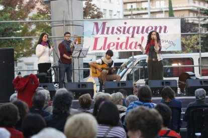 Un concierto del festival el año pasado en la plaza Ricard Viñes.