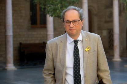 Imagen de archivo de Quim Torra en el palacio de la Generalitat.