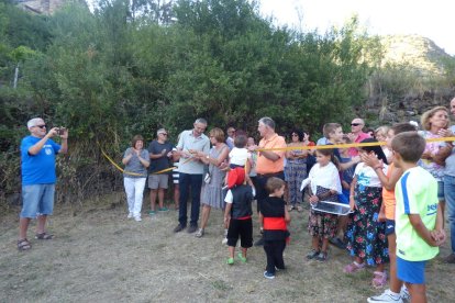 La inauguració de la zona de lleure de Cerbi, a la Guingueta.