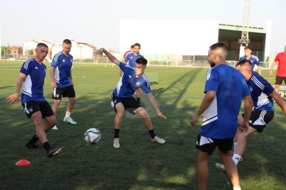 Un entrenament del Lleida Esportiu