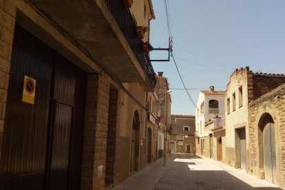 La avenida Catalunya de L’Albi antes de instalar las pilonas.