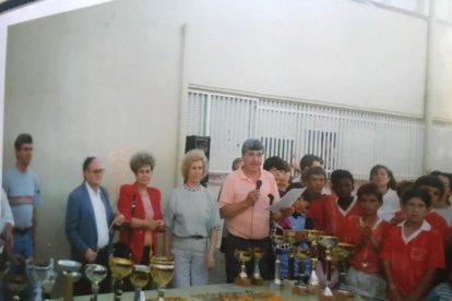 Imagen histórica del profesor homenajeado.