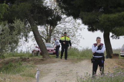 Agentes de investigación de los Mossos se desplazaron al lugar del accidente.