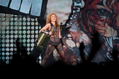 La cantante colombiana, la noche del martes en el WiZink Center.