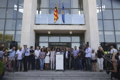 Una concentració de condemna dels atemptats a Cambrils