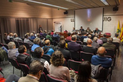 Un momento de la inauguración de la Semana Agraria  de Bellpuig.