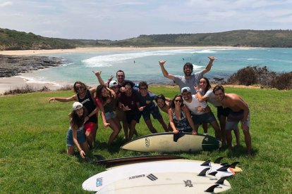 Fotografia de l'equip que forma l'oficina de l'empresa a Sydney, a Austràlia.