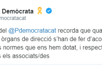 ... I la direcció del partit avisa