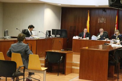 L’exlletrat, ahir al banc dels acusats de l’Audiència.