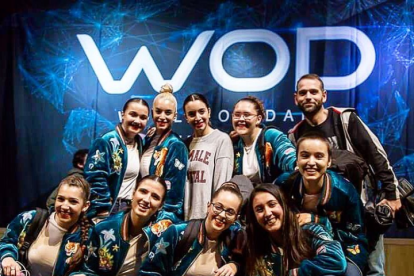 Celebració de la tercera posició al World of the Dance.