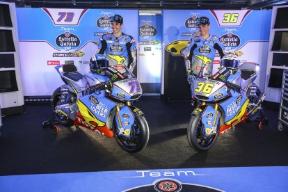 Àlex Màrquez i Joan Mir, els pilots de l’equip Estrella Galicia 0,0 que competiran en Moto2.