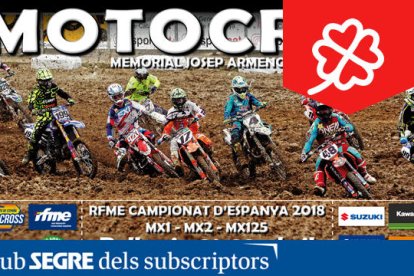 El cartell del Campionat de Catalunya de Motocròs.