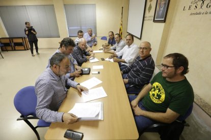 La reunió celebrada ahir al consell de les Garrigues.