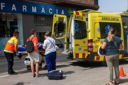 Ferit lleu al caure el passatger d'una moto a Tàrrega