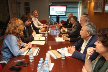 La reunió de la taula estratègica de l'aeroport.