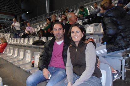 Albert Costa i Conchita Martínez durant el Masters Nacional de tenis al Barris Nord el 2013.