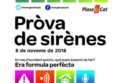 La sirena de risc químic de Les s'activarà a les 12.40 en mode de prova