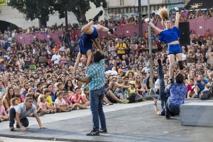 Una de las obras de la trilogía de Adhok en la calle Migdia.