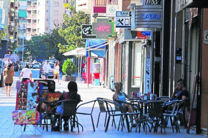 Una de las terrazas de Lleida. 