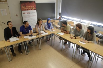 La asamblea territorial de Ampas de Lleida se celebró ayer en el colegio de La Mitjana.