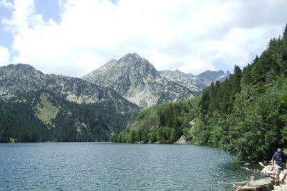 Vista de l'estany de Sant Maurici.