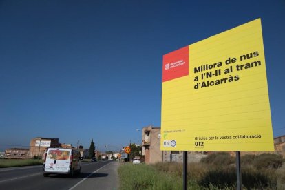 Comencen les obres de construcció de la rotonda de l'N-II a Alcarràs