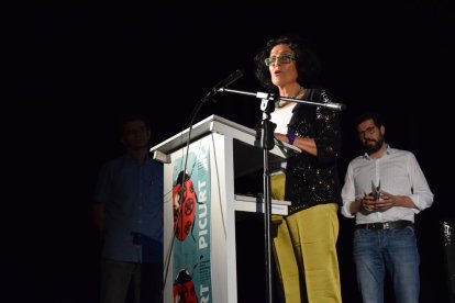 Montse Guiu i l’alcalde de la Seu van inaugurar Picurt 2017.