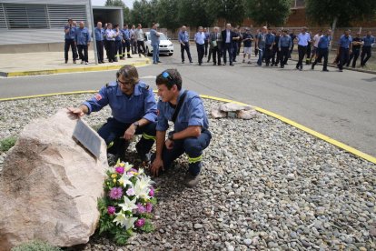 Imagen de archivo del homenaje del pasado julio a los bomberos fallecidos en el incendio de Horta. 