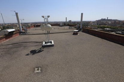 El tejado del hospital de Vilanova, donde está previsto habilitar un helipuerto.