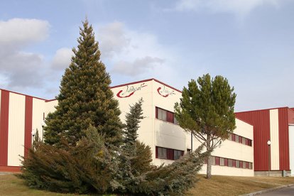 Instalaciones de secado de jamones de Vall Companys en la localidad turolense de Calamocha.