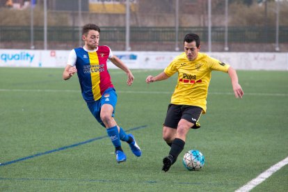 Una acció del partit Andorra-Mollerussa de dissabte passat.