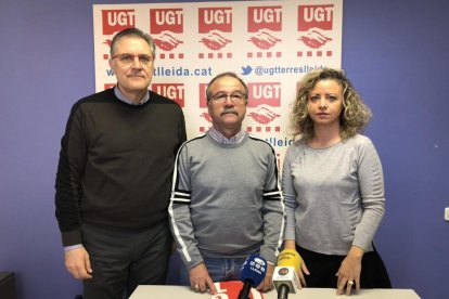 La roda de premsa de la UGT