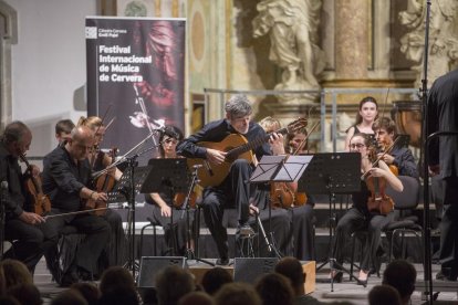 El guitarrista Carles Trepat, al Festival de Música de Cervera.