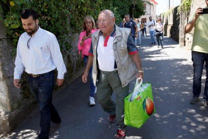 Imatge de la sortida de la presó, ahir, de Manuel Charlín.