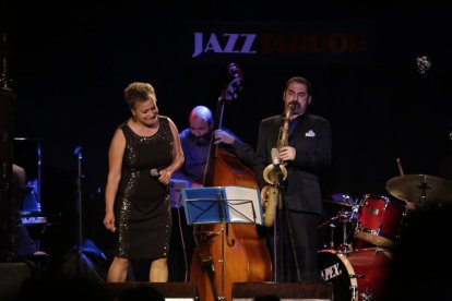 La estadounidense Michele Hendricks, una de las estrellas del Jazz Tardor, en el Cafè del Teatre.