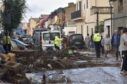 Les pluges van provocar el caos a la localitat balear amb nombrosos danys materials.