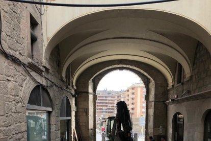 Les obres que es porten a terme al carrer Sant Miquel.