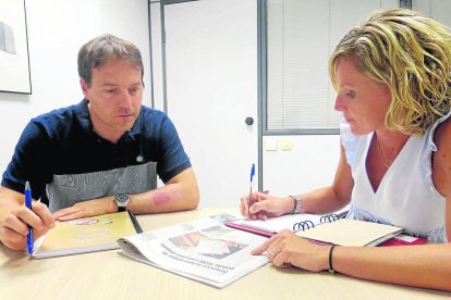 Mínguez se reunió ayer con un responsable de Aigües de Lleida.