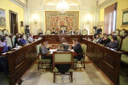 Una vista del ple extraordinari de la Paeria celebrat aquest dimarts.