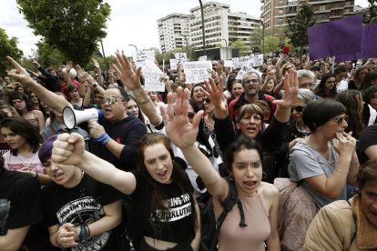 Imagen de archivo de una protesta contra la sentencia de la Audiencia Provincia contra ‘La Manada’.