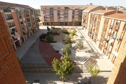 Vista panorámica de la plaza Balàfia.