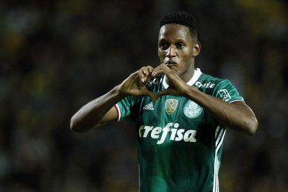 Yerry Mina, en imatge d’arxiu, és el nou fitxatge del FC Barcelona.